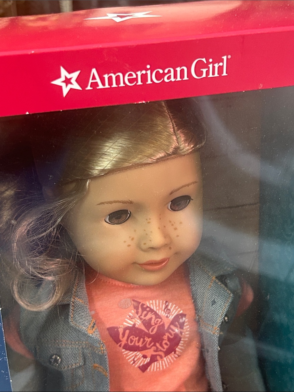 American Girl Tenney Grant Doll with Pink Top and Purple Skirt - Picture 2 of 8